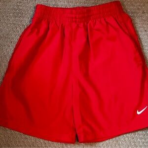 Nike Dri-FIT Red Sports Shorts